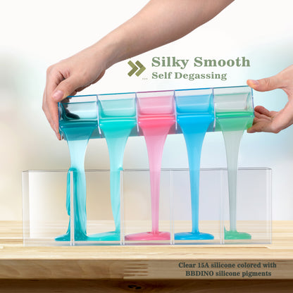 BBDINO Silicone Mold Making Kit 30A Clear 1 Gallon Kit