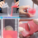 BBDINO Silicone Mold Making Kit 20A Silicone for Mold Making, Silicone Mold Making Translucent 38.8 Oz, 1A:1B by Volume, Liquid Silicone for Molds Making of Resin, Soap, Wax, Clay, Concrete etc.