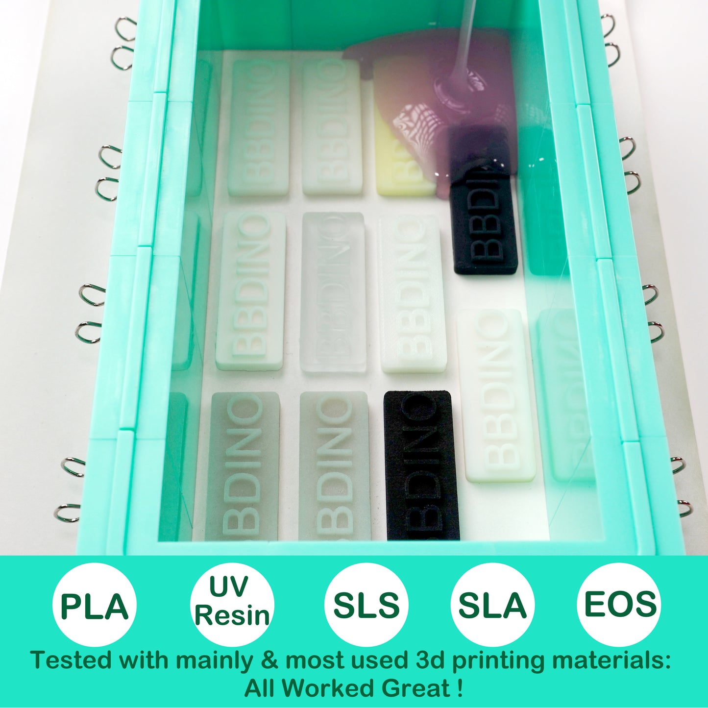 BBDINO Anti Cure Inhibition Silicone Mold Making Kit 21A | Platinum Cure | Specialize for 3D Printing Project & Clay Sculpture Molding