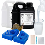 Kit de fabrication de moules en silicone transparent BBDINO 30A, demi-gallon, 4,4 lb 