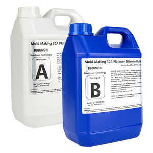 Kit de fabrication de moules en caoutchouc de silicone BBDINO 30A Kit Platinum 1 gallon 10 lb 